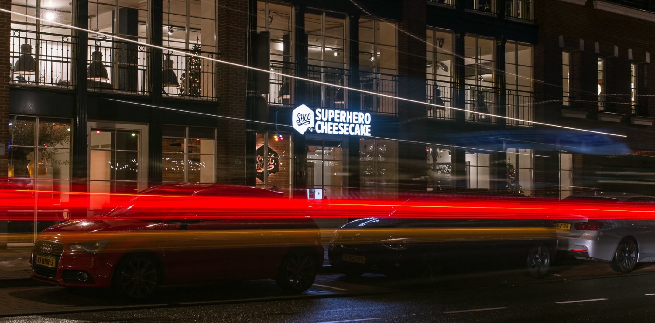 Superhero Cheesecake office